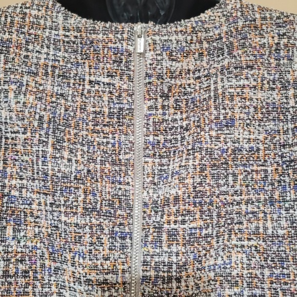 Calvin Klein Dress Size 10 Tweed Career Professional Work Short Sleeve Sheath - Picture 10 of 14